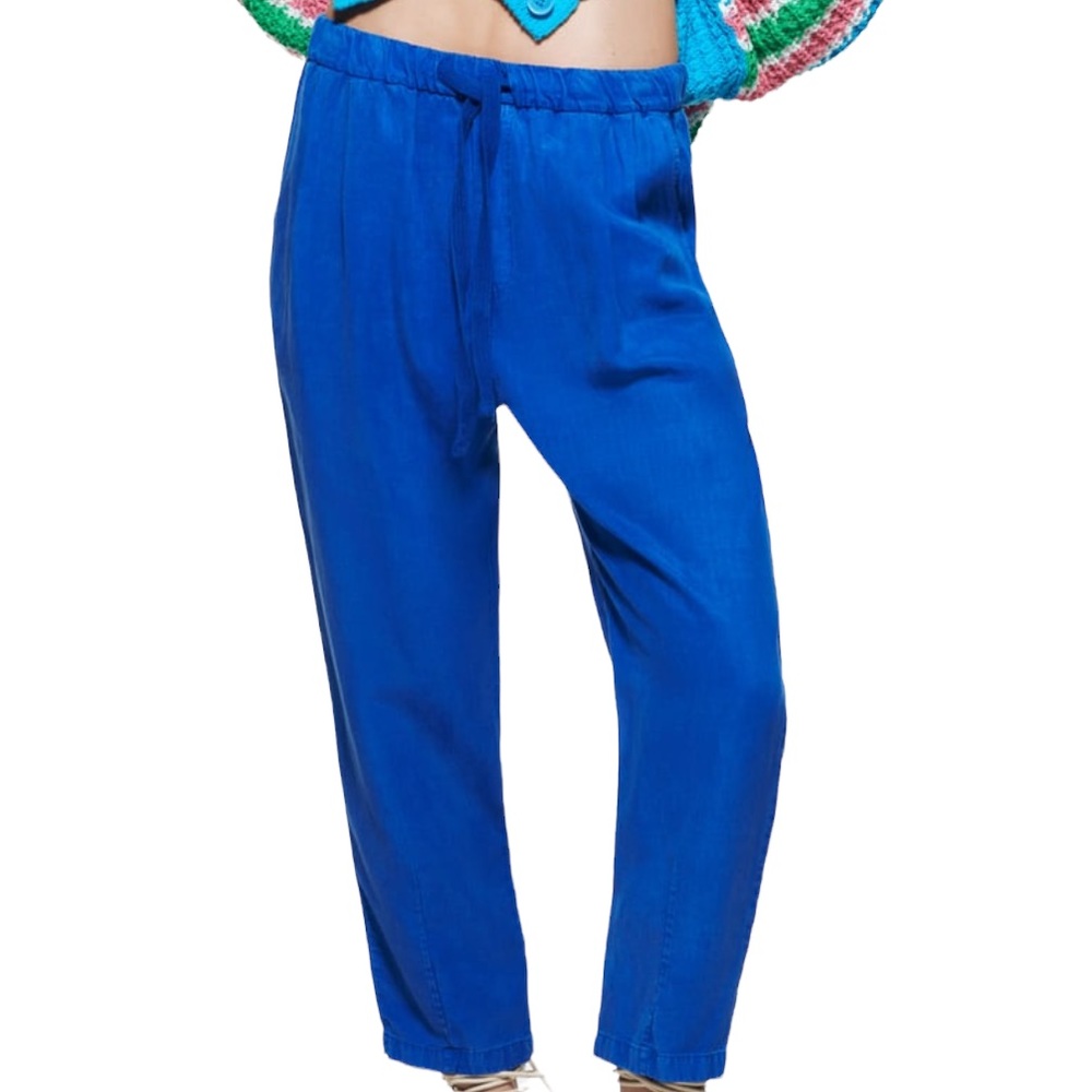 Zara Drawstring Casual Straight Leg Pants